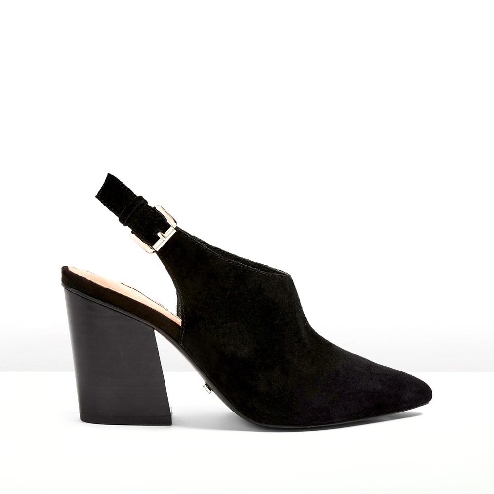 Topshop Goji Slingback Mule Black Suede - Size 39 - Picture 1 of 9